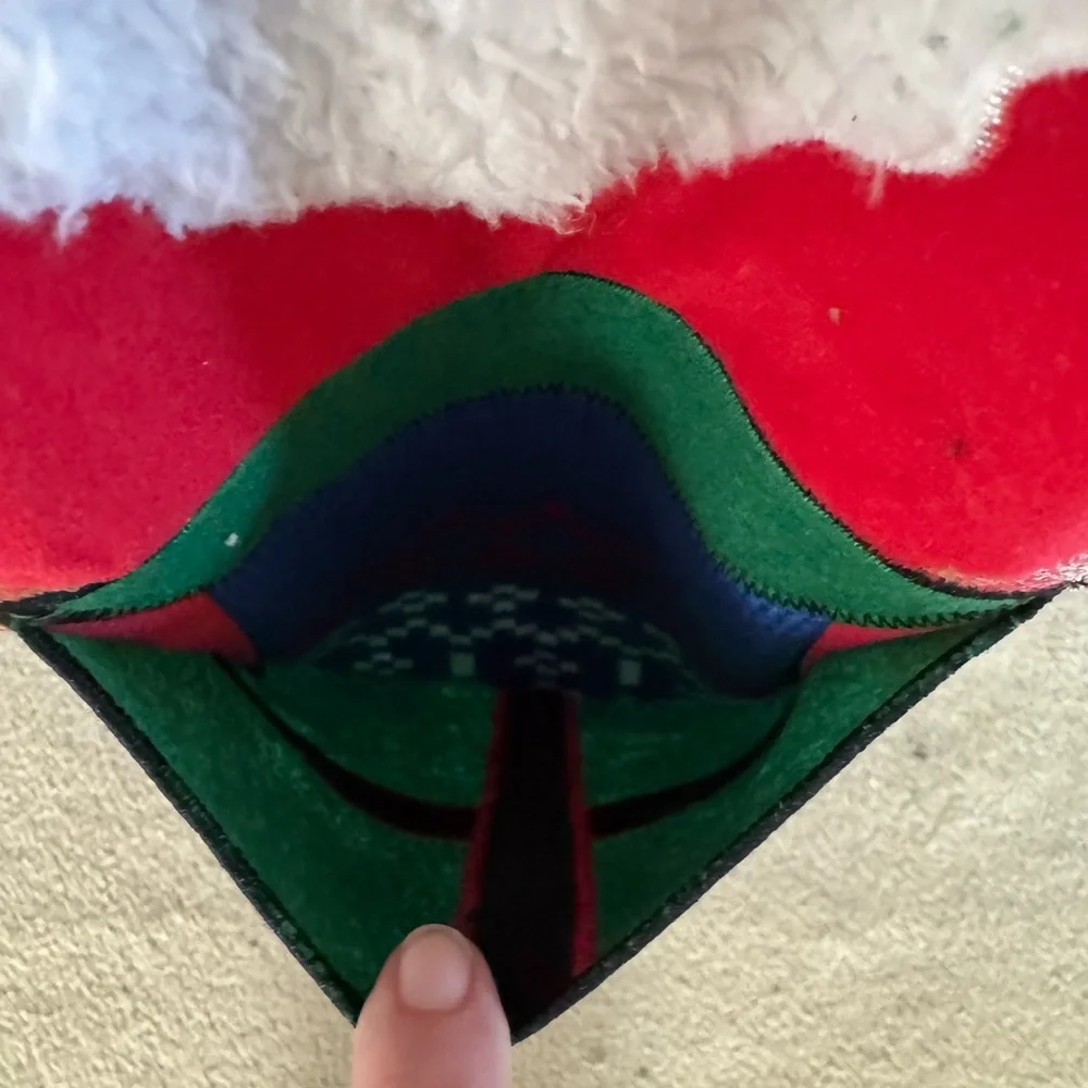 Ugly Christmas Sweater/Holiday Santa Crewneck Sweater - Red, Blue, Green